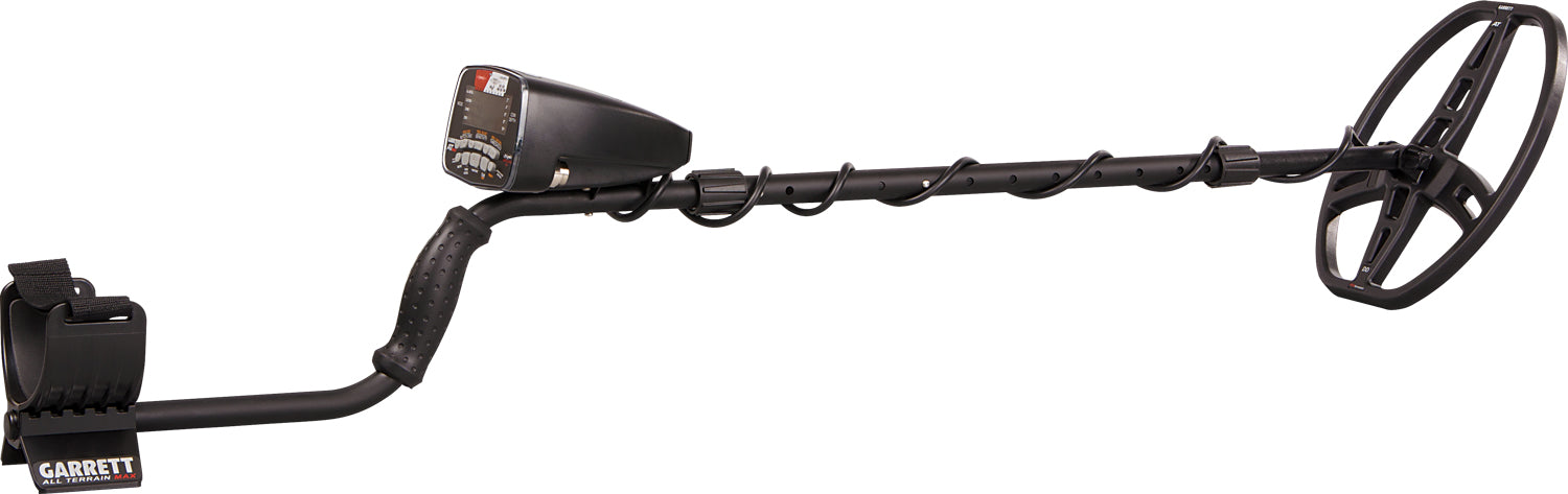 AT Max Metal Detector with 8.5" x 11" PROformance™ DD submersible searchcoil, Garrett MS-3 Z-Lynk wireless headphones and coil cover