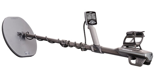 Axiom Lite Metal Detector with 11"x7" Mono Coil, Coil Cover, Charging Cable, and Carry Bag