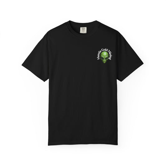 Green Alien Head Nautis Gold Mining T-shirt | Alien Logo Tee