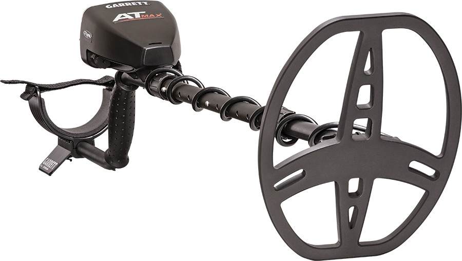 AT Max Metal Detector with 8.5" x 11" PROformance™ DD submersible searchcoil, Garrett MS-3 Z-Lynk wireless headphones and coil cover