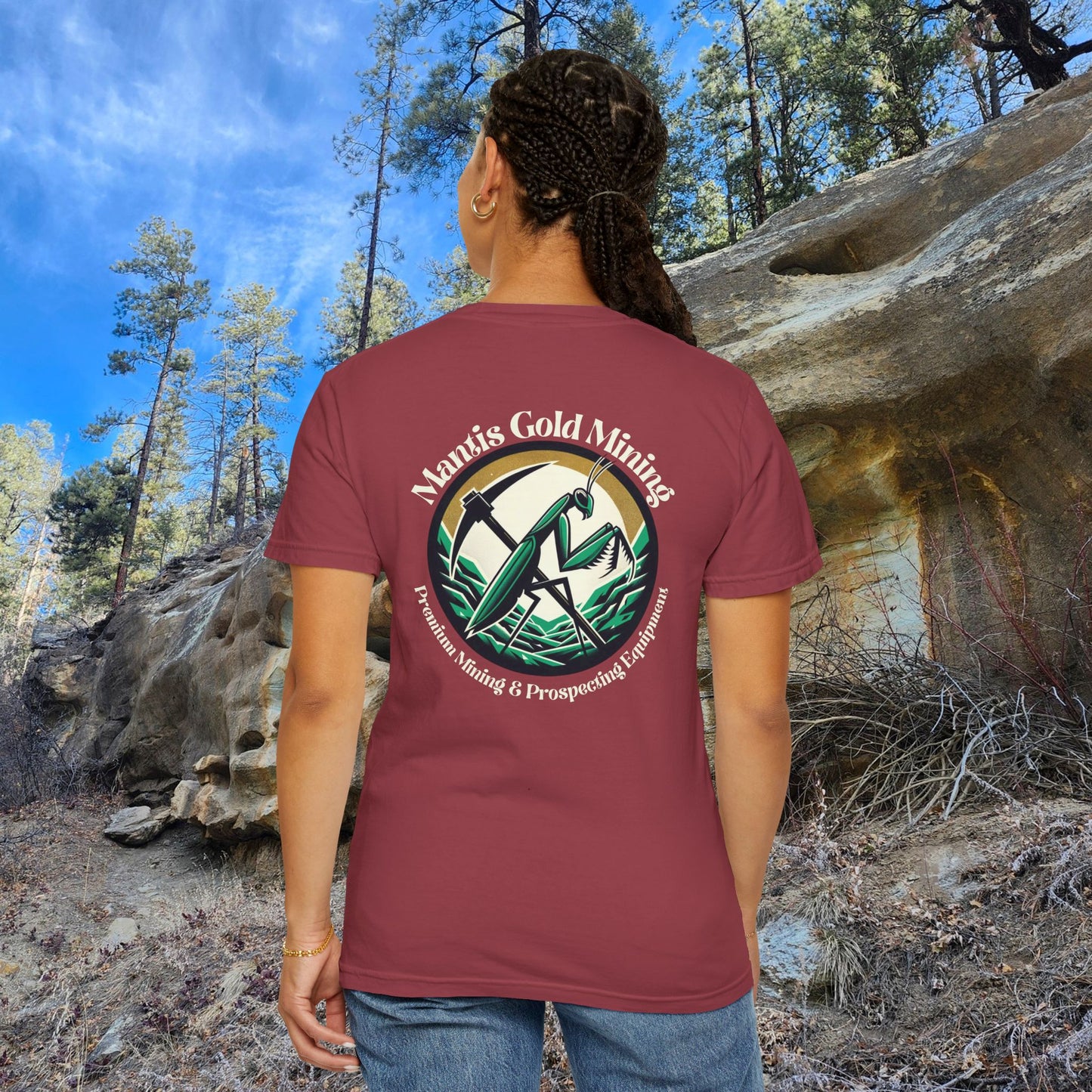 Mantis Gold Mining T-shirt | Praying Mantis Logo Tee