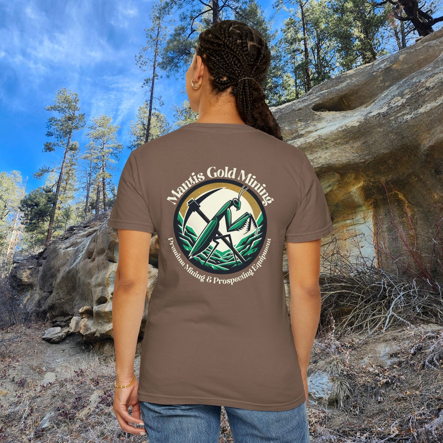 Mantis Gold Mining T-shirt | Praying Mantis Logo Tee