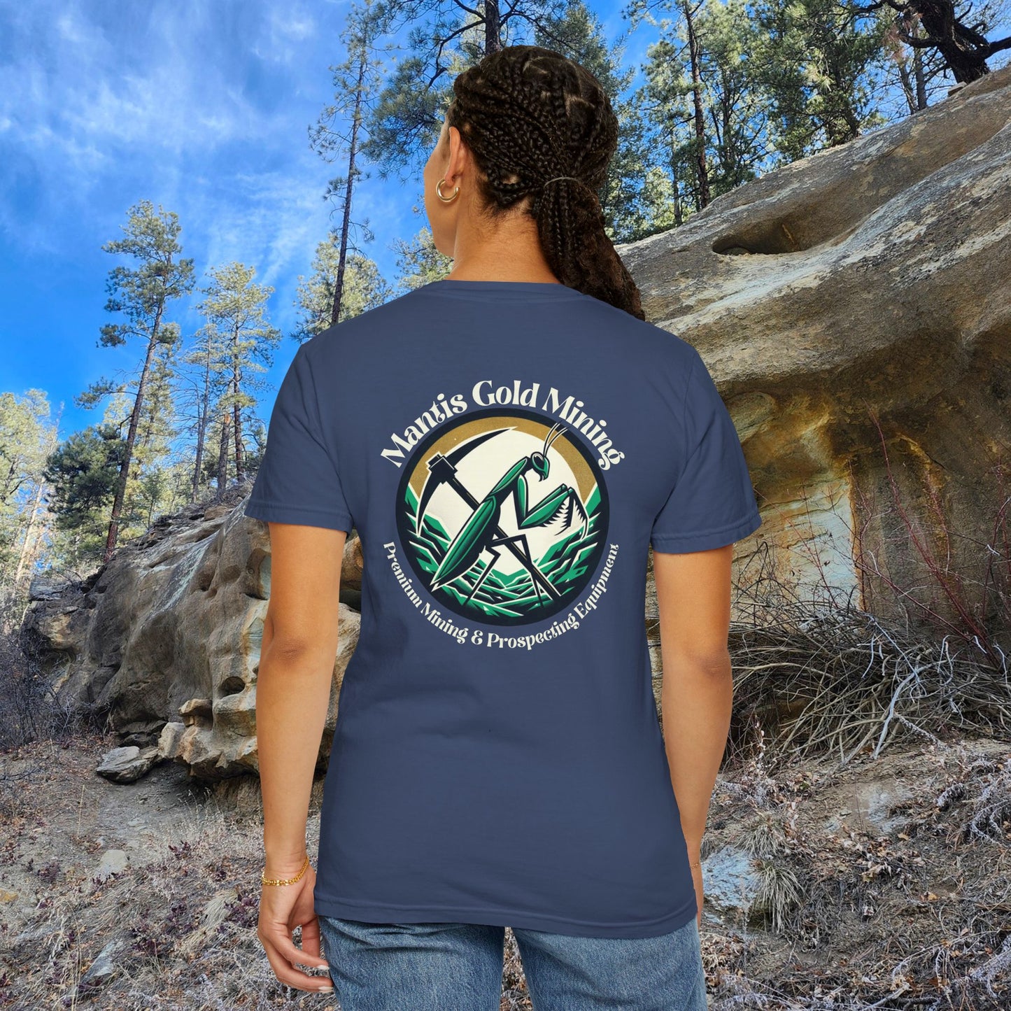 Mantis Gold Mining T-shirt | Praying Mantis Logo Tee