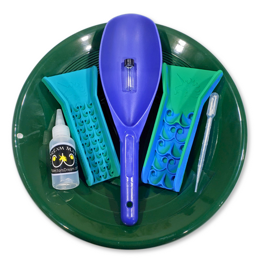 Gold Pan Kit with Pocket Sluice Combo - Dream Mat | Gold Prospecting Equipment