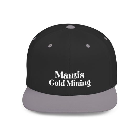 Mantis Gold Mining Flat Bill Snapback | Embroidered Hat