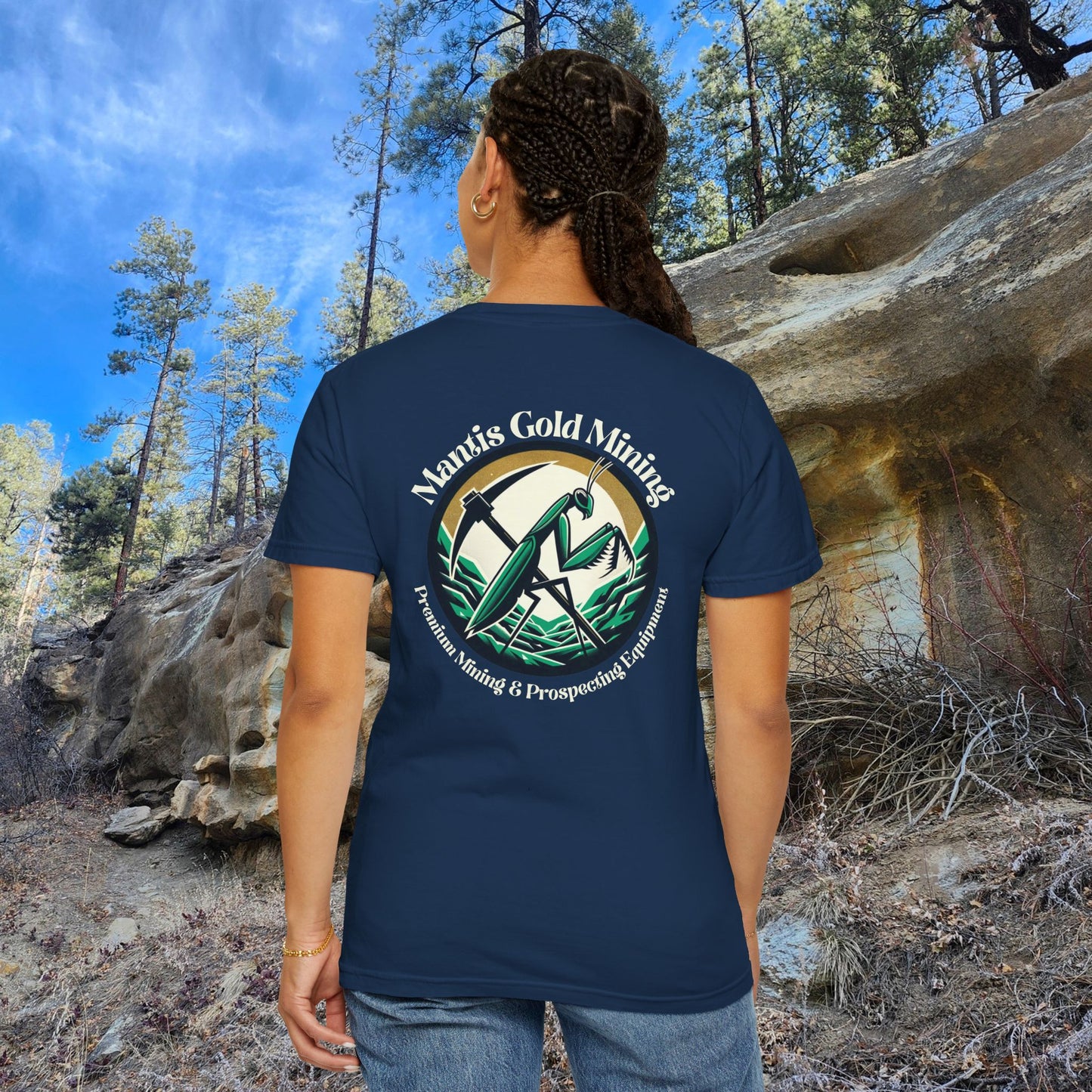 Mantis Gold Mining T-shirt | Praying Mantis Logo Tee