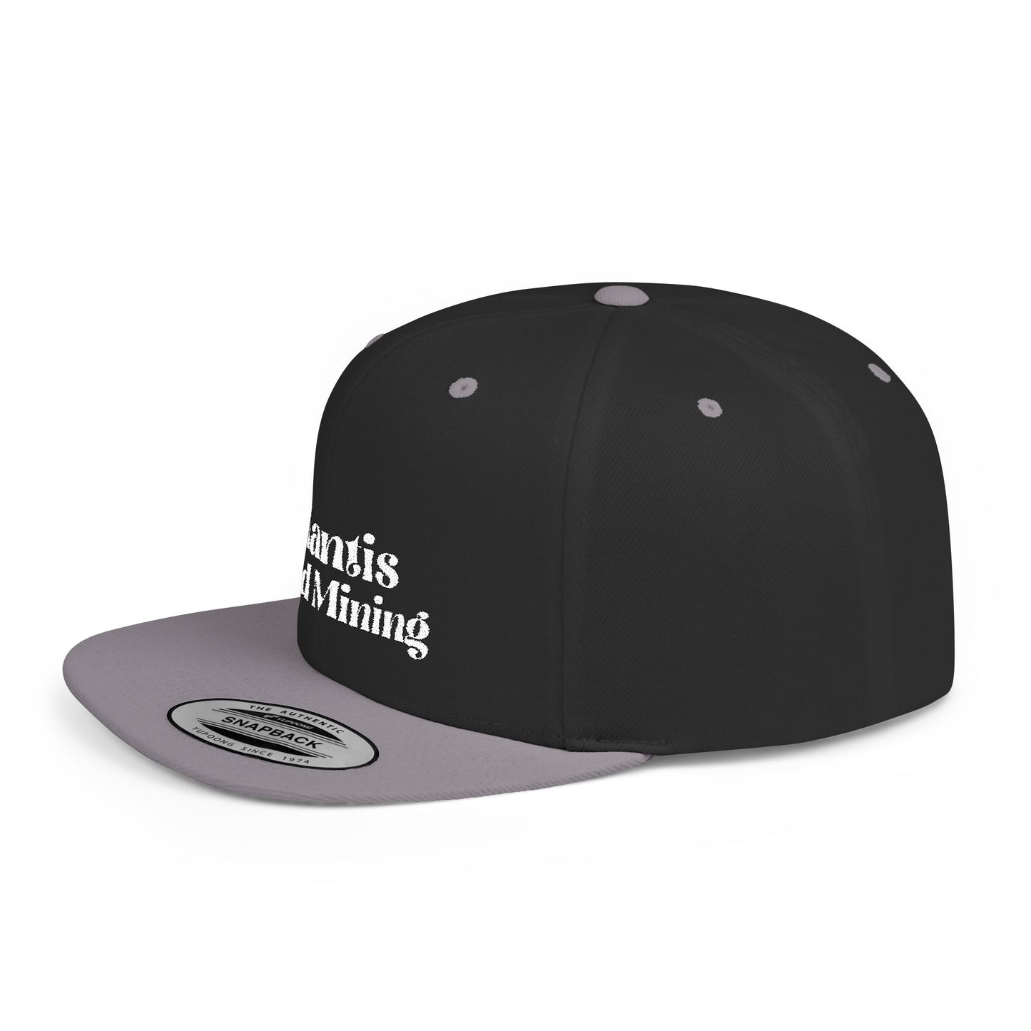 Mantis Gold Mining Flat Bill Snapback | Embroidered Hat