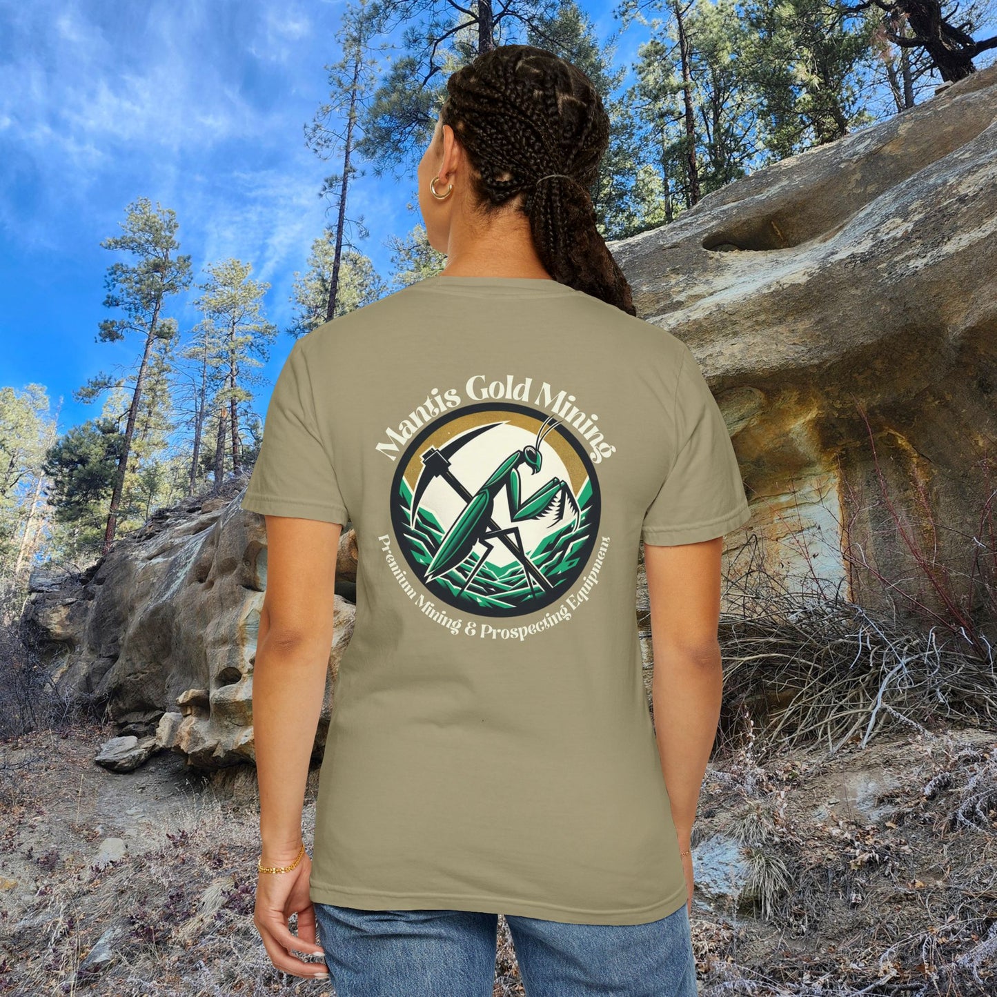 Mantis Gold Mining T-shirt | Praying Mantis Logo Tee