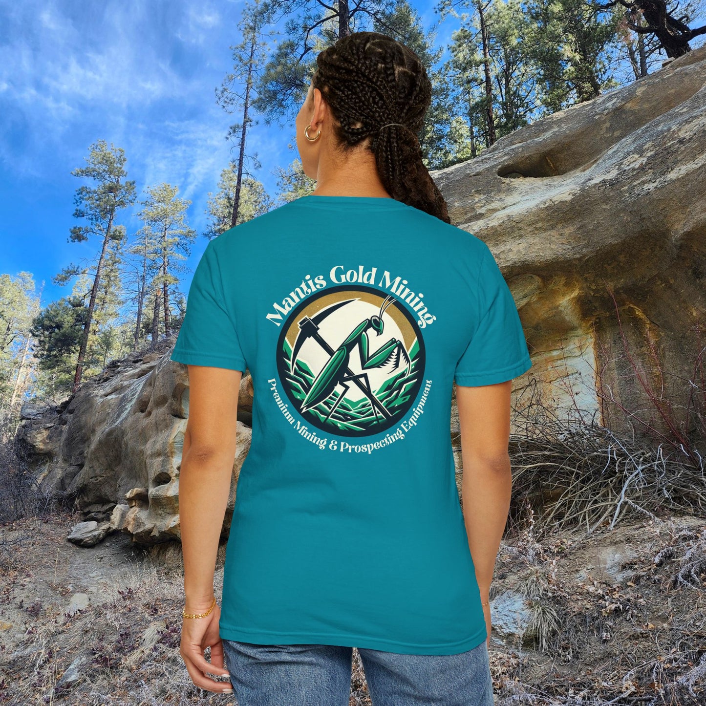 Mantis Gold Mining T-shirt | Praying Mantis Logo Tee