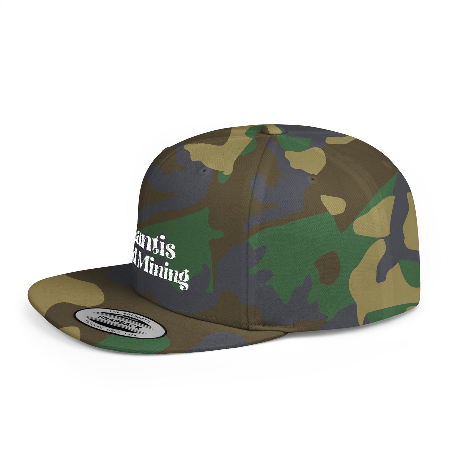 Mantis Gold Mining Flat Bill Snapback | Embroidered Hat