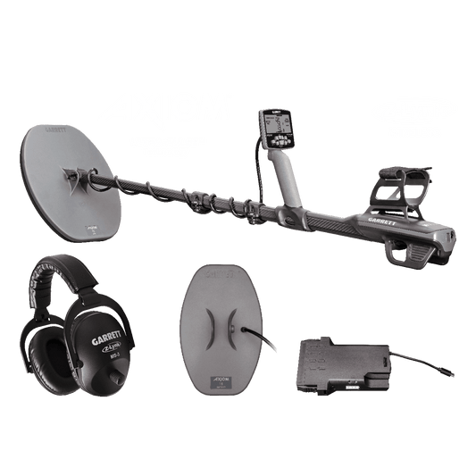 Axiom Metal Detector with 13"x11" DD-FC Coil, 11"x7" Mono Coil and MS-3 Headphones