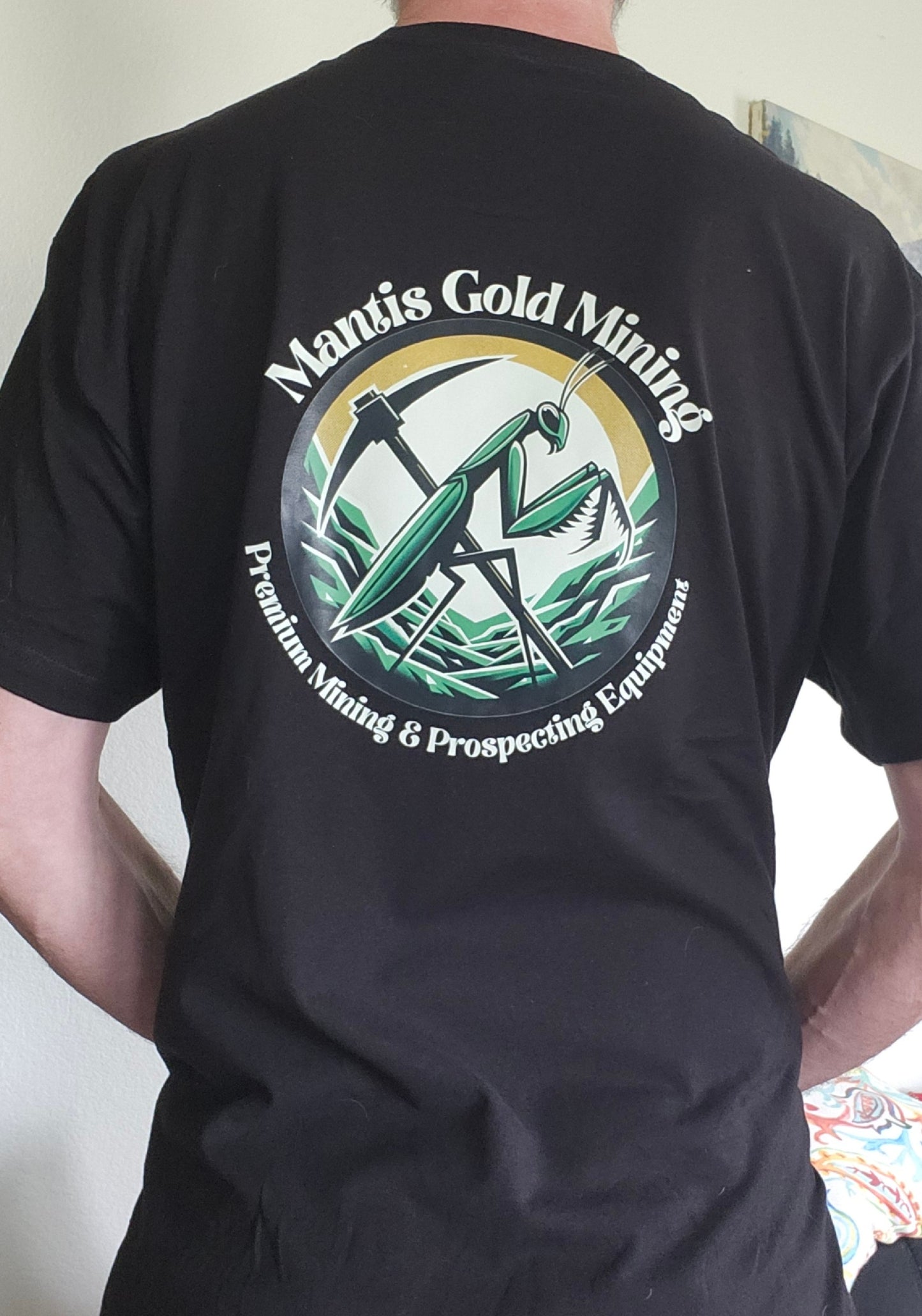 Mantis Gold Mining Short Sleeve T-Shirt - LARGE - BLK