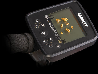 Goldmaster 24k with 6" x 10" DD Waterproof Searchcoil, Headphones, 8 "AA" Rechargeable Batteries, and Battery Charger