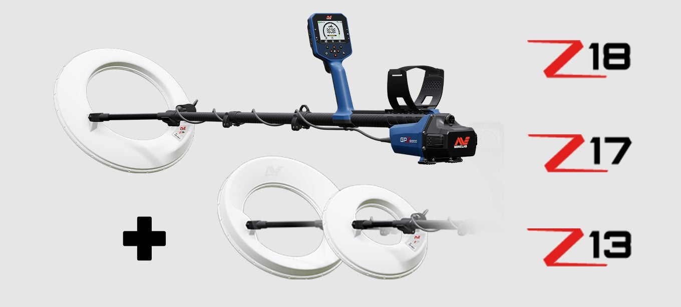 Minelab GPZ 8000 - 3 Coil Package -  Metal Detector in Texas